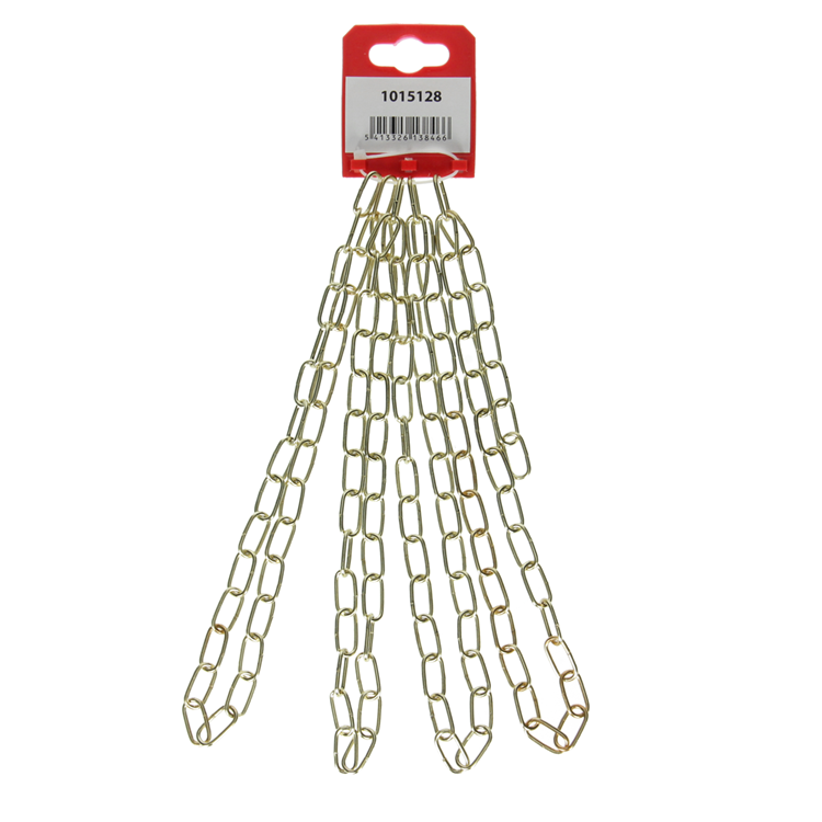 Mack 1015128 - chaîne décorative laiton plaqué ø 2mm l 16mm 2m | 5 pièces