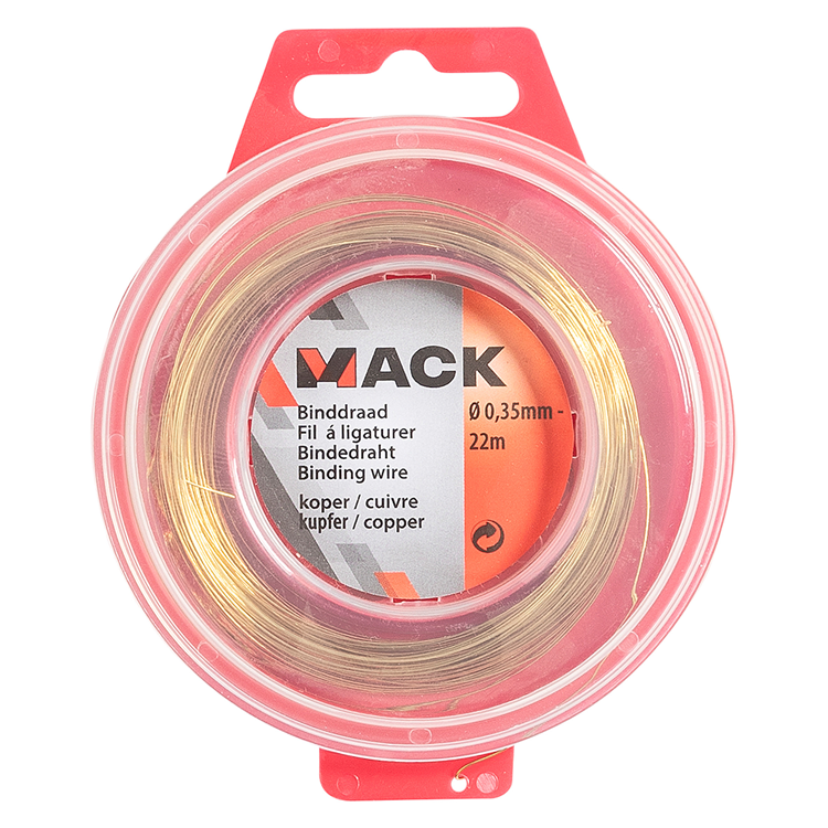 Mack 1015186 - fil de reliure cuivre hobby ø0,35mm - 22m | 6 pièces