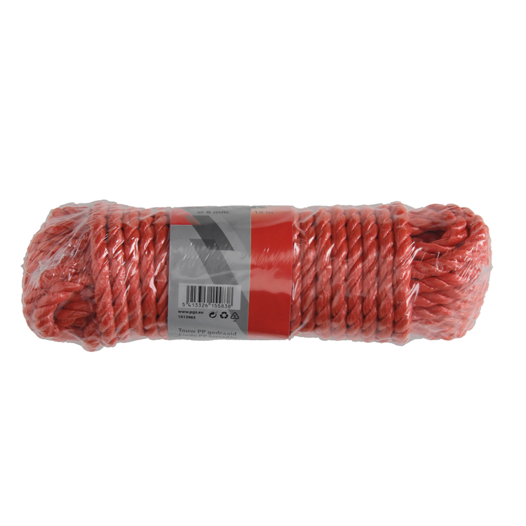Mack 1013965 - fil pp torsadé orange 8mm 15m | 5 pièces
