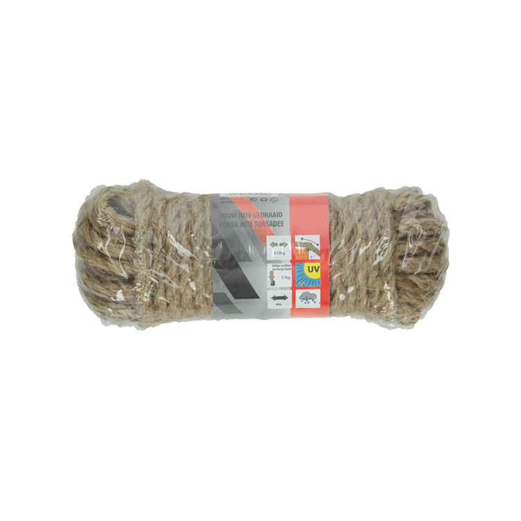 Mack 1013967 - corde de jute brin torsadé 8mm 10m | 5 pièces