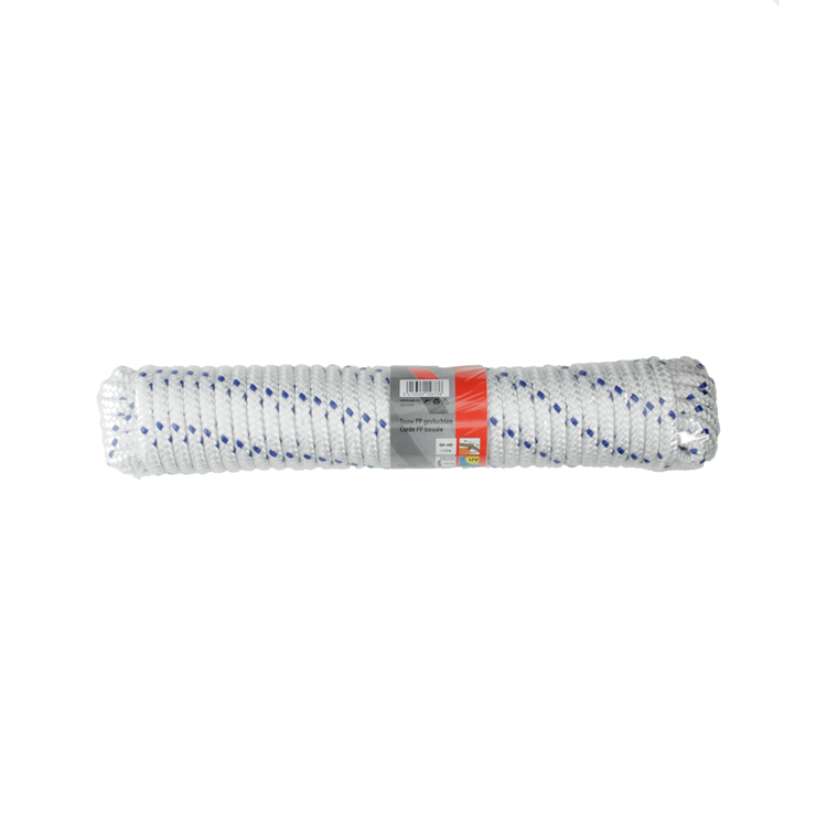 Mack 1013978 - fil tressé pp blanc bleu 10mm 15m | 5 pièces