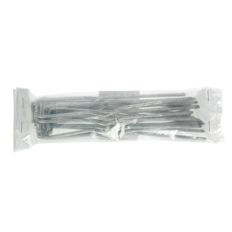 Mack 1013970 - 20 attaches murales galvanisées 180x40x4mm | 5 pièces