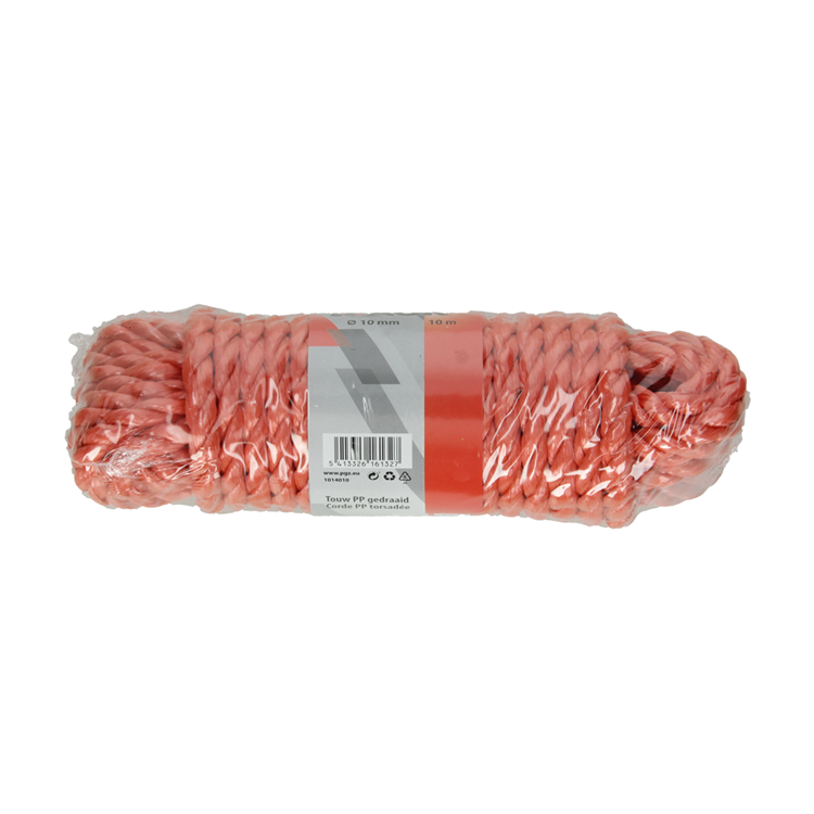 Mack 1014010 - fil pp torsadé orange 10mm 10m | 5 pièces