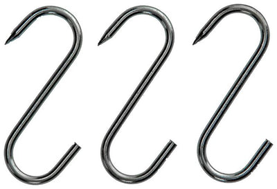 Mack 1008564 - 3 crochets à viande en étain 3,9 x 80mm | 10 pièces