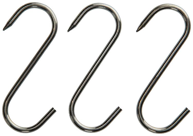 Mack 1008565 - 3 crochets à viande en étain 4,4 x 100mm | 10 pièces