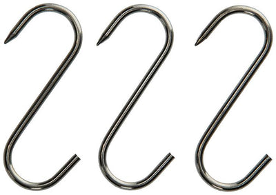 Mack 1008565 - 3 crochets à viande en étain 4,4 x 100mm | 10 pièces