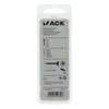 Mack 1017237 - vis pour panneaux d'aggloméré avec tête plaquée jaune 15 pièces 4,0 x 50 mm | 10 pièces
