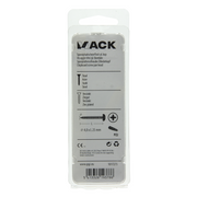 Mack 1017273 - vis pour panneaux d'aggloméré à tête cylindrique plaquée jaune 25 pièces 4,0 x 25 mm | 10 pièces - afbeelding 5