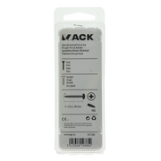 Mack 1017280 - vis pour panneaux d'aggloméré à tête cylindrique plaquée jaune 12 pièces 5,0 x 40 mm | 10 pièces - afbeelding 5