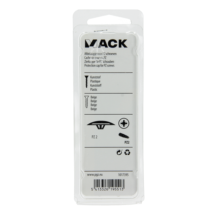 Mack 1017395 - capuchon pour pz writing art. beige 40 pcs pz 2 | 10 pièces