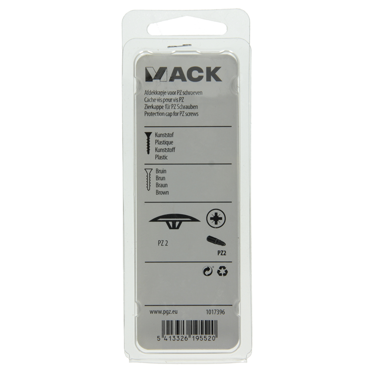 Mack 1017396 - capuchon pour pz writing art. marron 40 pcs pz 2 | 10 pièces