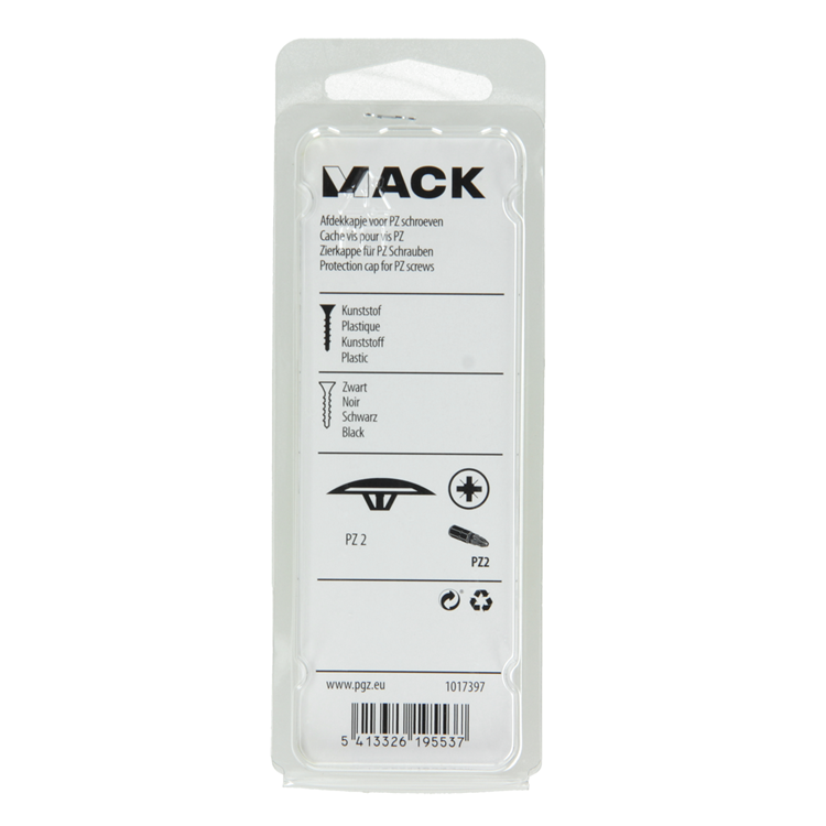 Mack 1017397 - capuchon pour pz writing art. noir 40 pièces pz 2 | 10 pièces