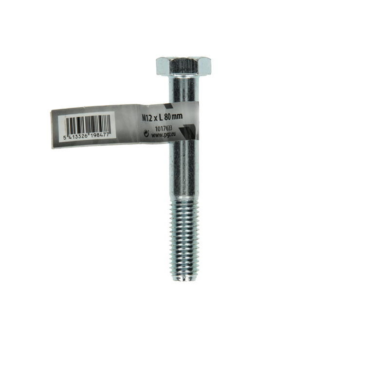 Mack 1017633 - boulon mécanique + écrou acier galvanisé 1 pièce m12 x 80 mm | 10 pièces