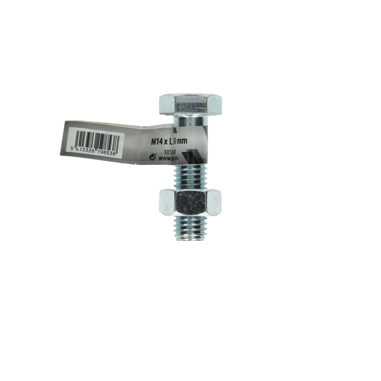 Mack 1017639 - boulon mécanique + écrou acier galvanisé 1 pièce m14 x 50 mm | 10 pièces