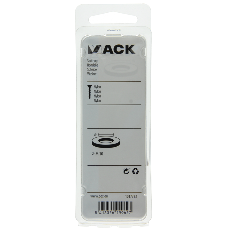 Mack 1017733 - rondelle nylon 5 pcs m10 | 10 pièces
