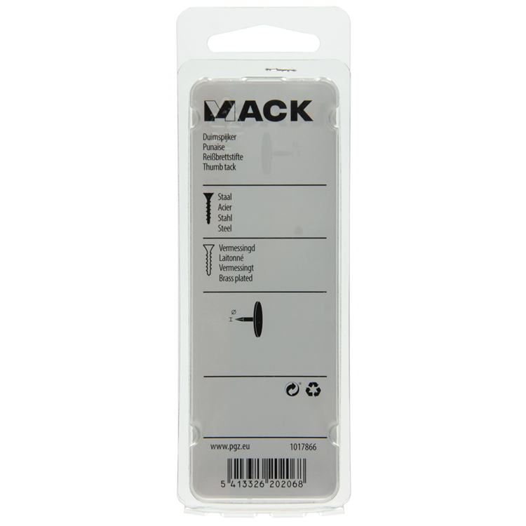 Mack 1017866 - miniature en acier laitonné 100 pcs | 10 pièces
