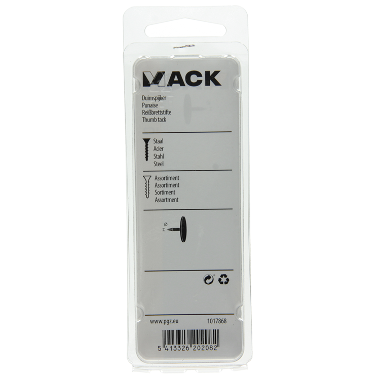 Mack 1017868 - assortiment d'acier miniature 60 pièces | 10 pièces