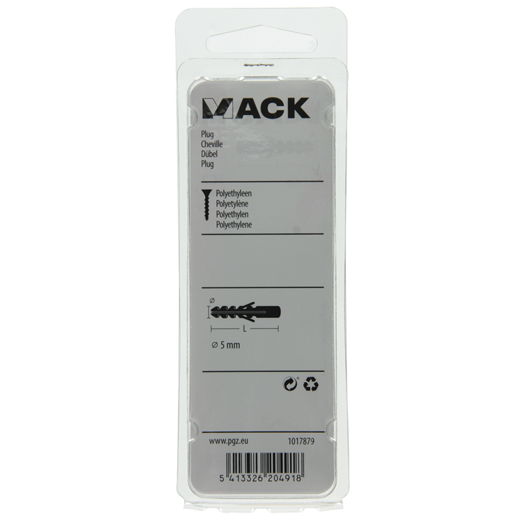 Mack 1017879 - bouchon polyéthylène 30 pcs 5 mm | 10 pièces