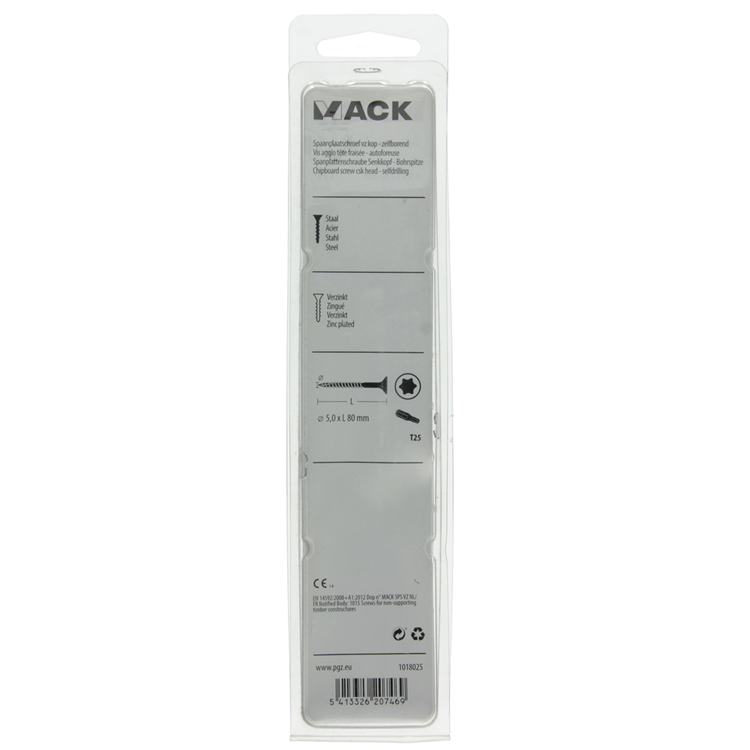 Mack 1018025 - Espagne plschr.vzkop-auto-assemblage plaqué jaune 20 pièces 5,0 x 80 mm | 5 pièces
