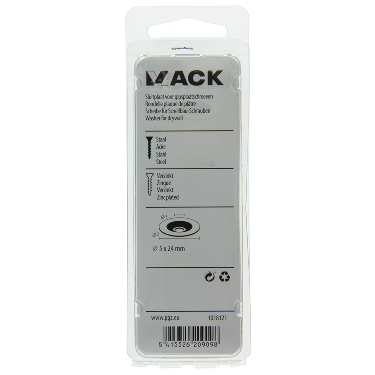 Mack 1018121 - gâche pour plaques de plâtre scr. envoyé 50 pièces 5 x 24 mm | 5 pièces