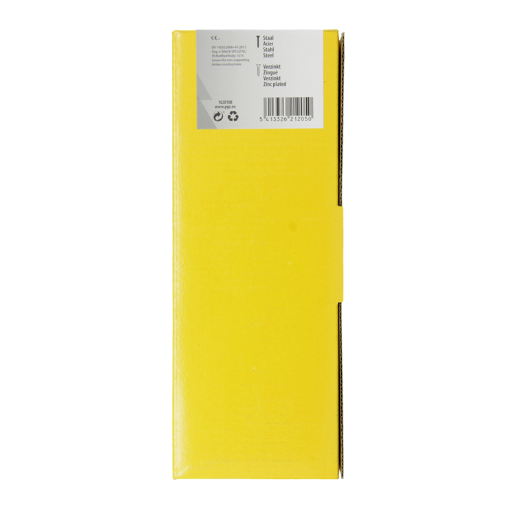 Mack 1020108 - vis pour panneaux d'aggloméré avec tête jaune avec 200 pièces 4,5 x 80 mm | 1 pièce