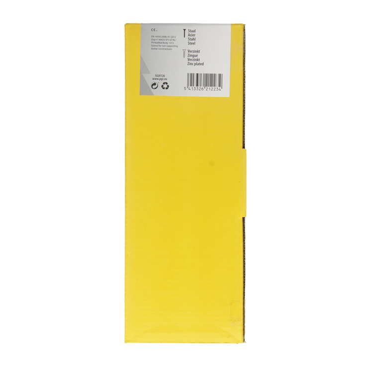 Mack 1020126 - vis pour panneaux d'aggloméré avec tête jaune avec 100 pièces 6,0 x 90 mm | 1 pièce
