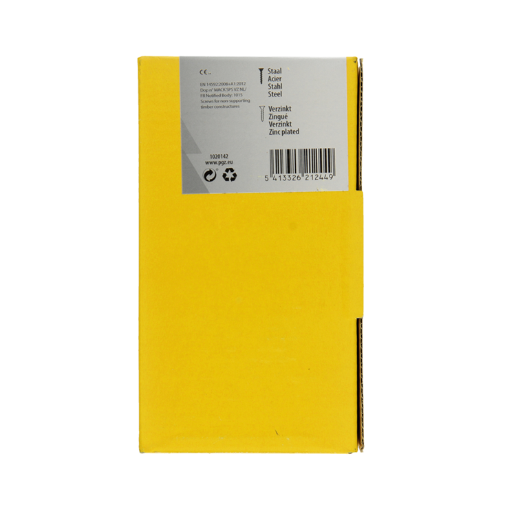 Mack 1020142 - vis pour panneaux d'aggloméré vz kp-self-lockinggvz 200pcs 4,0 x 60 mm | 2 pièces