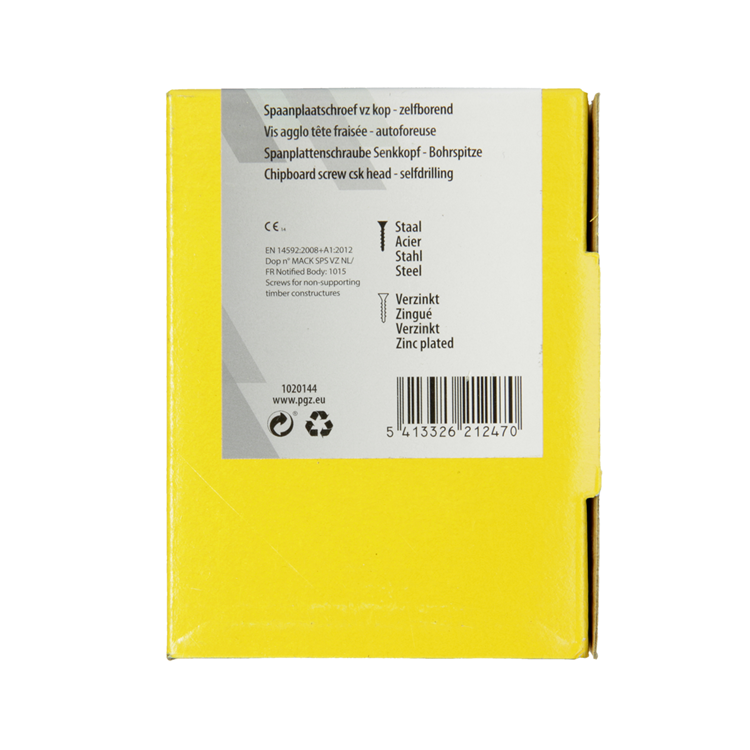 Mack 1020144 - vis pour panneaux d'aggloméré vz kp-autobloquantgvz 200pcs 4,5 x 35 mm | 5 pièces