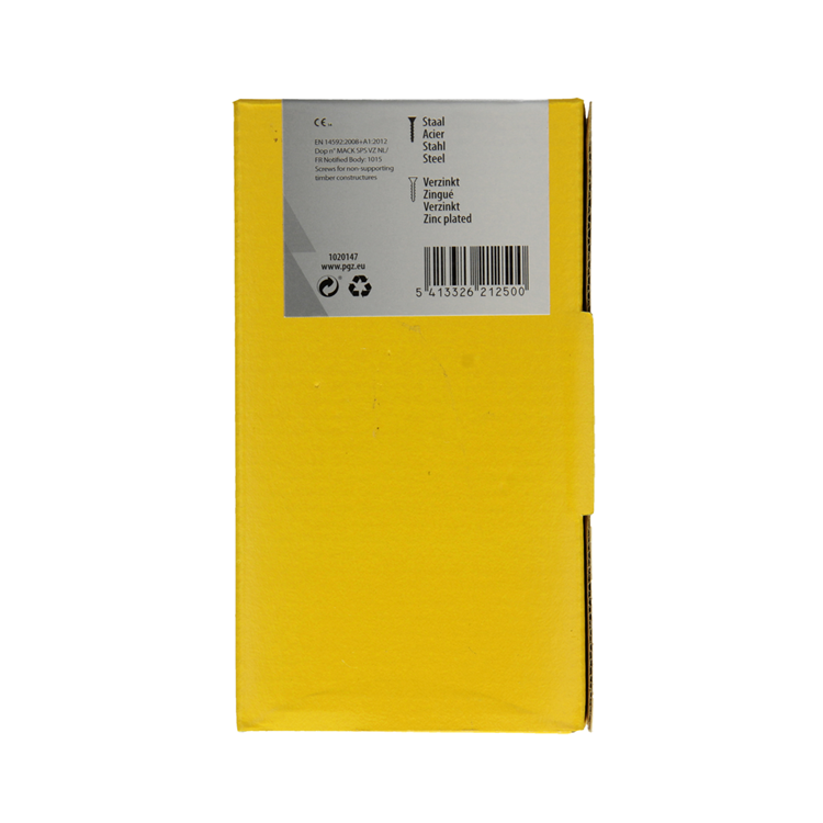 Mack 1020147 - vis pour panneaux d'aggloméré vz kp-self-lockinggvz 200pcs 4,5 x 50 mm | 2 pièces