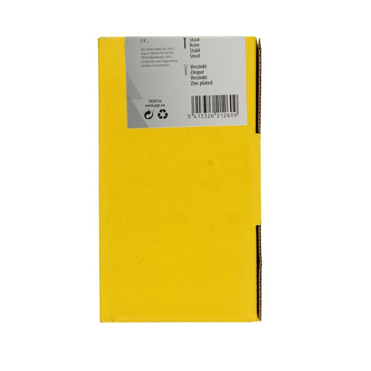 Mack 1020156 - vis pour panneaux d'aggloméré vz kp-self-lockinggvz 100pcs 5,0 x 90 mm | 2 pièces