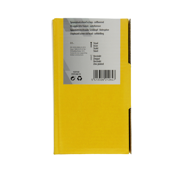 Mack 1020160 - vis pour panneaux d'aggloméré vz kp-self-lockinggvz 50 pcs 6,0 x 120 mm | 3 pièces
