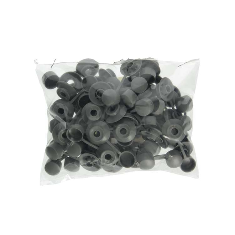 Mack 1020172 - coque de fermeture gris 50 pcs. 7mm | 5 pièces