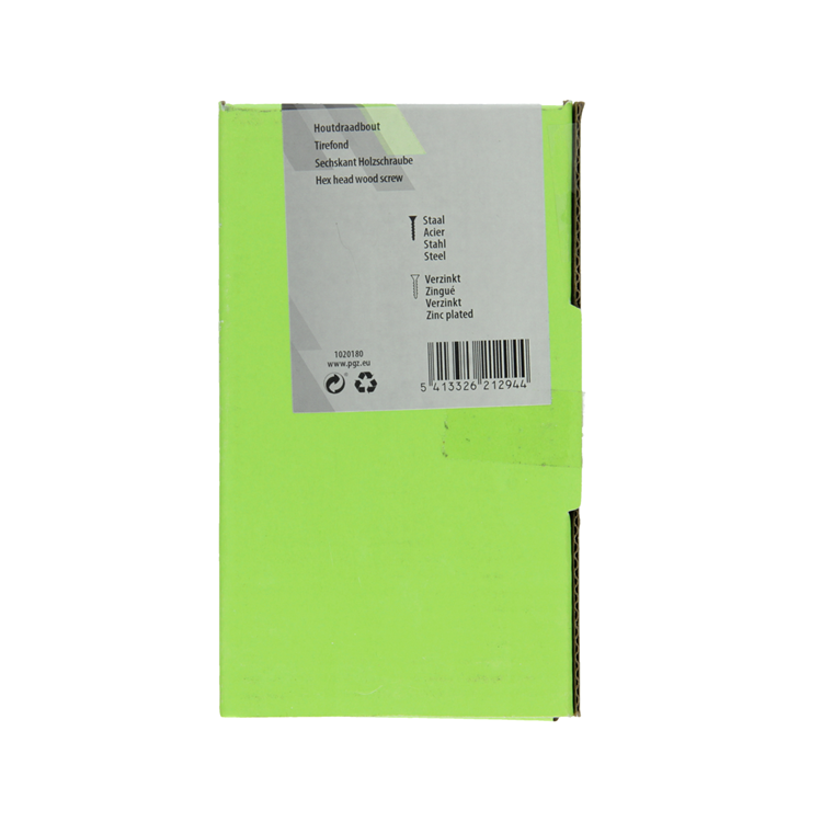 Mack 1020180 - boulon fileté à bois galvanisé 30 pièces 8 x 120 mm | 3 pièces