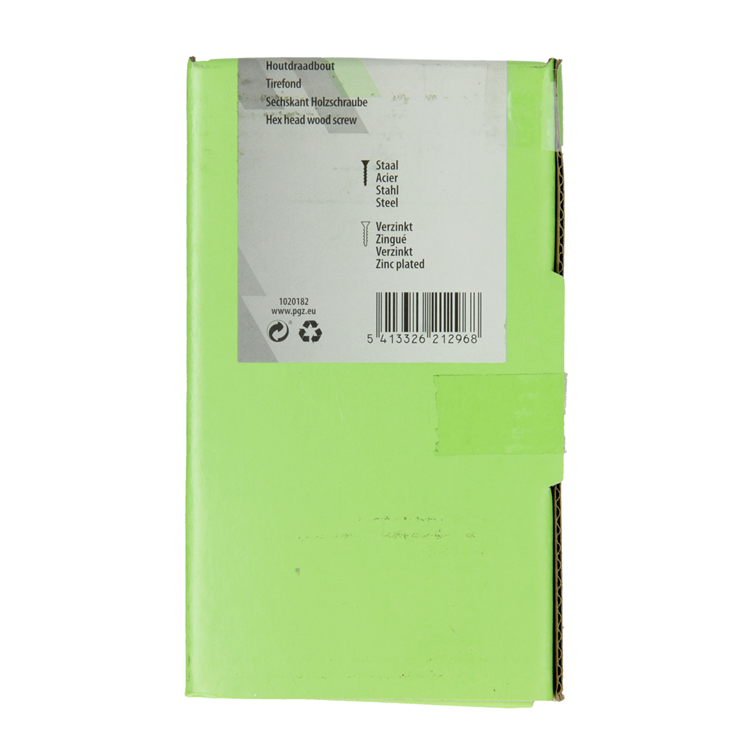 Mack 1020182 - boulon fileté à bois galvanisé 25 pièces 10 x 100 mm | 3 pièces