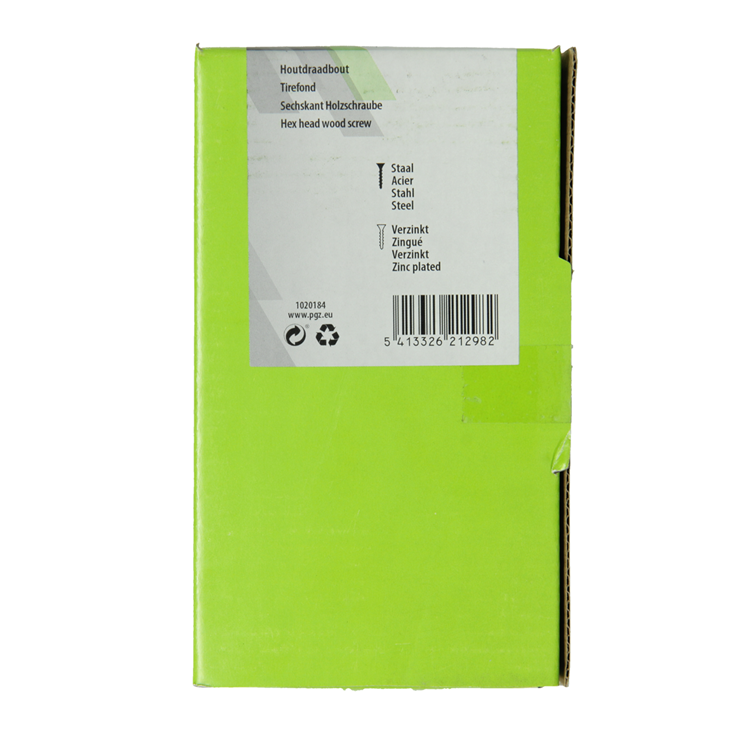 Mack 1020184 - boulon fileté à bois galvanisé 15 pièces 10 x 140 mm | 3 pièces