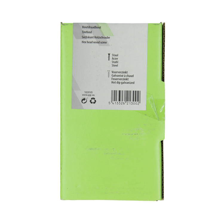 Mack 1020185 - boulon fileté à bois galvanisé à chaud 50 pièces 7 x 90 mm | 2 pièces