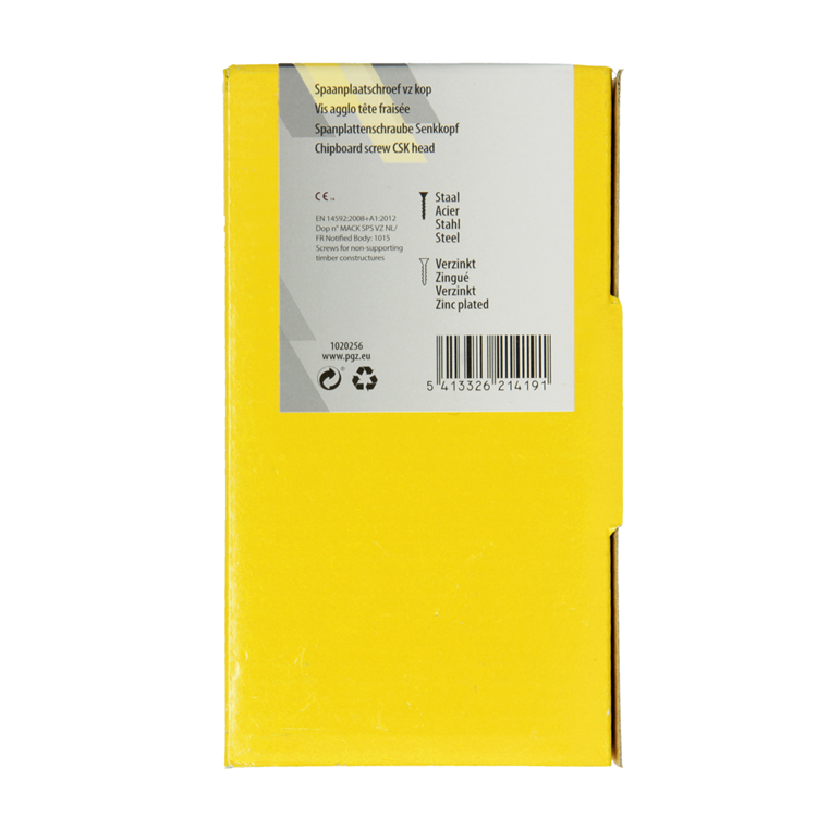 Mack 1020256 - vis pour panneaux d'aggloméré tête VZ GVZ 500 pcs 3,5 x 35 mm | 3 pièces