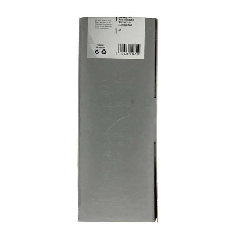 Mack 1020281 - vis pour panneaux d'aggloméré tête VZ acier inoxydable a2 250 pcs 5,0 x 60 mm | 2 pièces