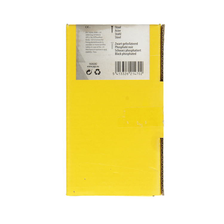 Mack 1020282 - vis pour plaques de plâtre phosphatée noire. 1000 pièces 3,5 x 25 mm | 2 pièces