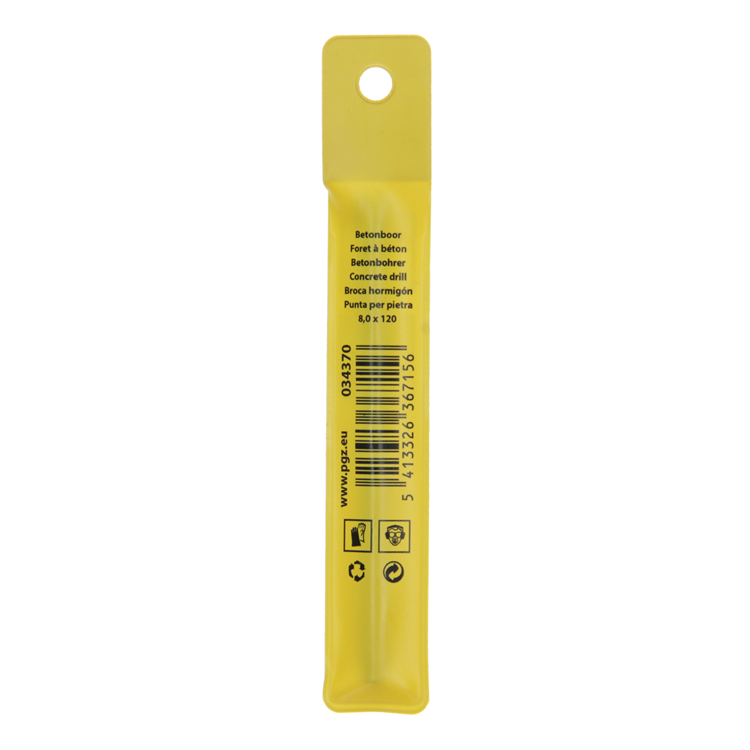 Mack 1018449 - foret à béton DIN 8039 ø 8,0 x 120 mm | 5 pièces