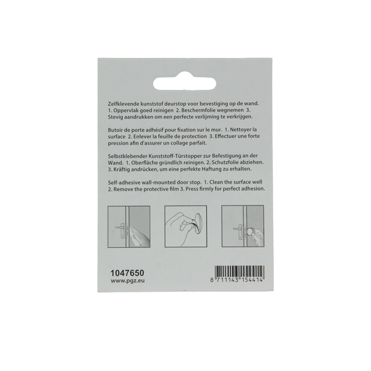 Mack 1047650 - butée de porte autocollante marron ø 40 mm 2 pcs | 6 pièces