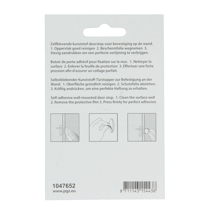 Mack 1047652 - butée de porte autocollante marron ø 60 mm 2 pcs | 6 pièces