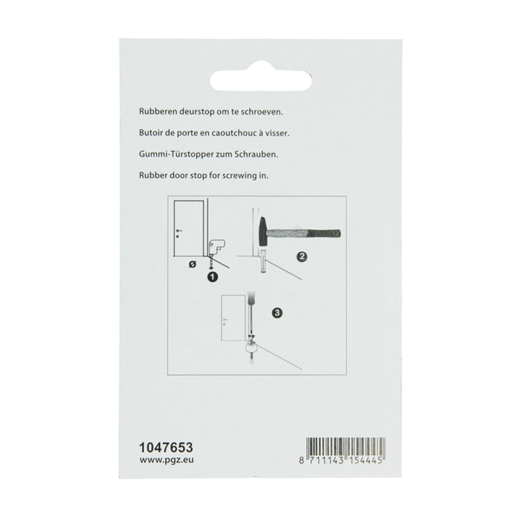 Mack 1047653 - butée de porte en caoutchouc + vis rouge 30 x 35 mm 2 pcs | 6 pièces
