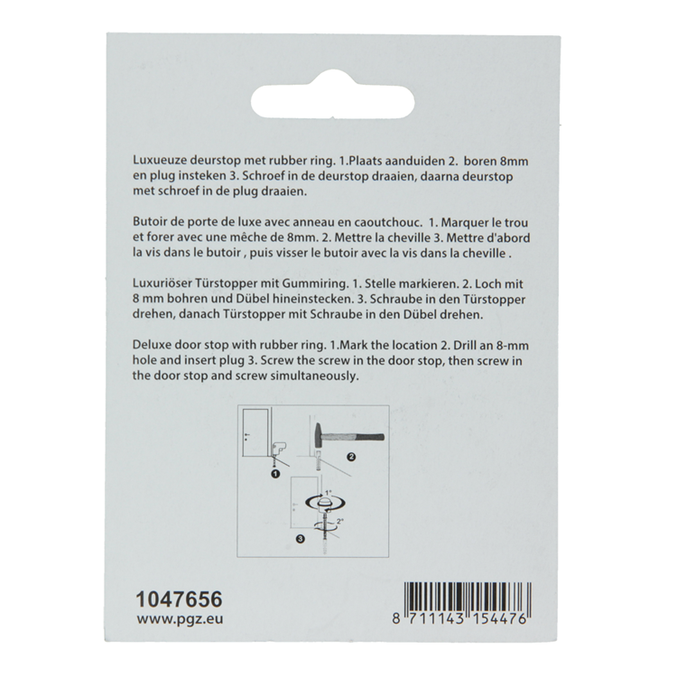 Mack 1047656 - cylindre d'arrêt de porte modèle laitonné ø 30h25 mm 1 pièce pièce | 6 pièces