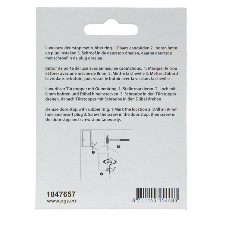 Mack 1047657 - cylindre d'arrêt de porte modèle laitonné ø 28h28 mm 1 pièce pièce | 6 pièces