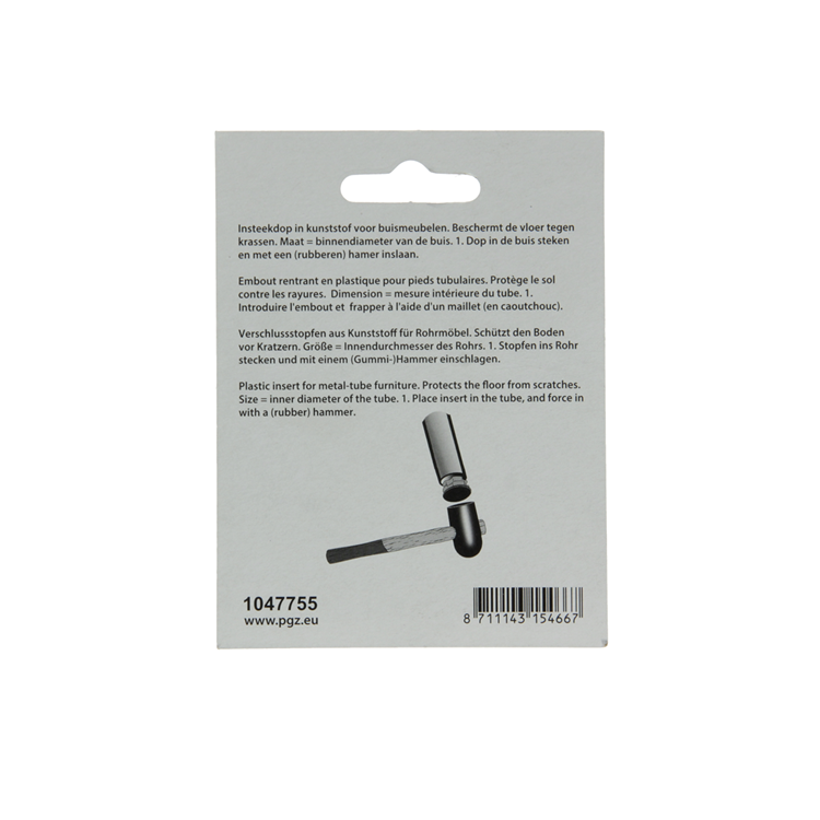 Mack 1047755 - bouchon en plastique noir ø 16 mm 4 pcs | 6 pièces