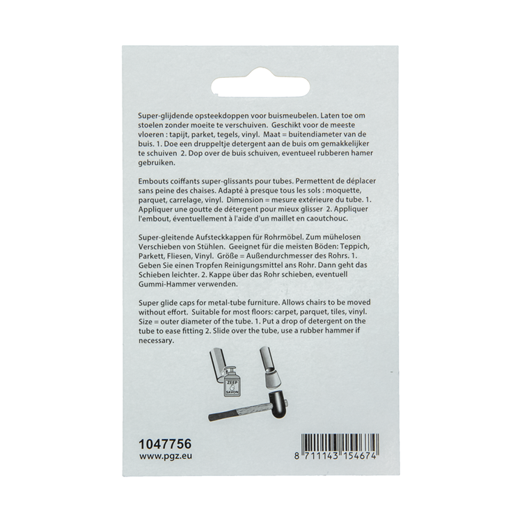 Mack 1047756 - bouchon super coulissant gris ø 17 - 20 mm 4 pcs | 6 pièces