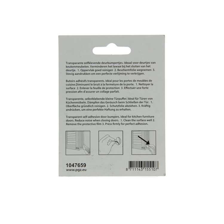 Mack 1047659 - silencieux autocollant transparent ø 13 mm 12 pcs | 12 pièces