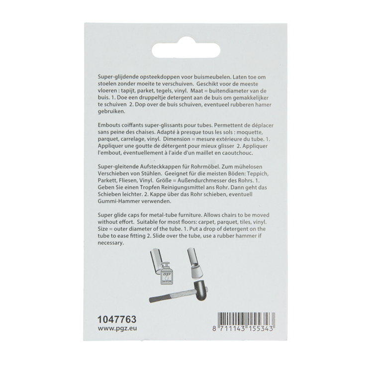 Mack 1047763 - bouchon super coulissant gris ø 21 - 24 mm 4 pcs | 6 pièces