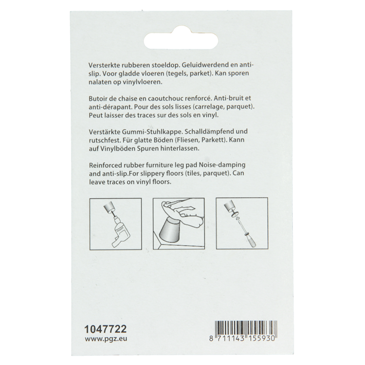 Mack 1047722 - capuchon de selle caoutchouc + vis noir ø 23 mm 8 pcs | 6 pièces